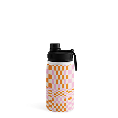 Grace Colorful Checkered Pattern Water Bottle