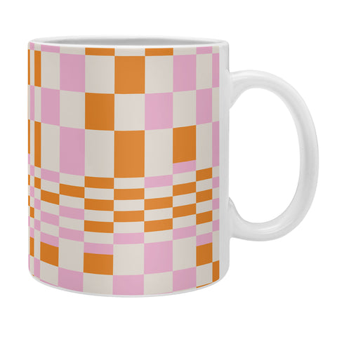 Grace Colorful Checkered Pattern Coffee Mug