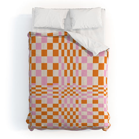 Grace Colorful Checkered Pattern Comforter