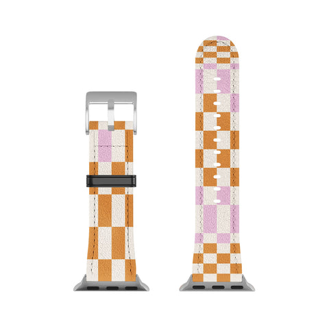 Grace Colorful Checkered Pattern Apple Watch Band