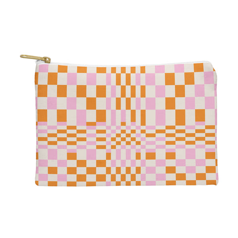 Grace Colorful Checkered Pattern Pouch