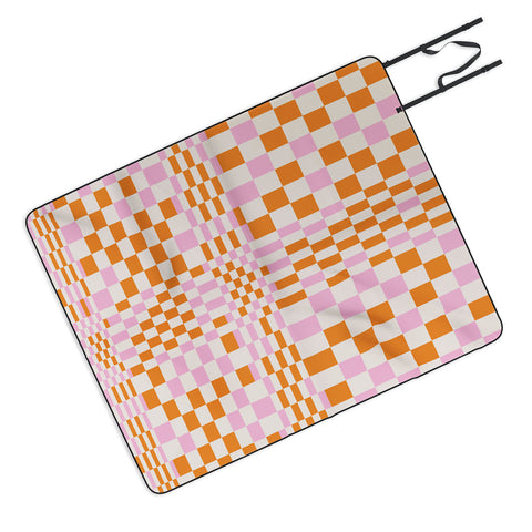 Grace Colorful Checkered Pattern Picnic Blanket