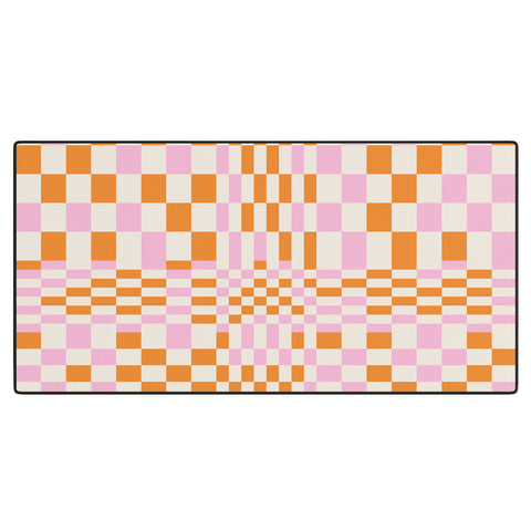 Grace Colorful Checkered Pattern Desk Mat