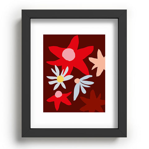 Grace Fall flowers I Recessed Framing Rectangle