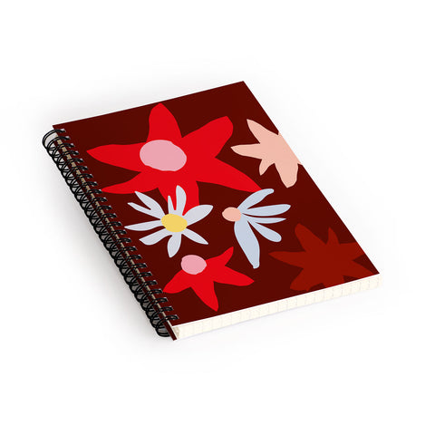 Grace Fall flowers I Spiral Notebook