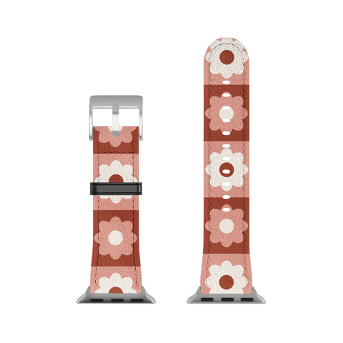 Grace Fall Retro Flower Pattern Apple Watch Band