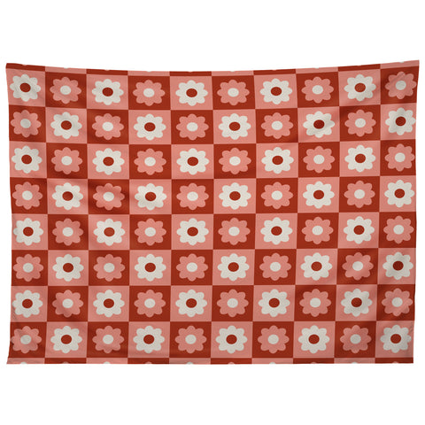Grace Fall Retro Flower Pattern Tapestry