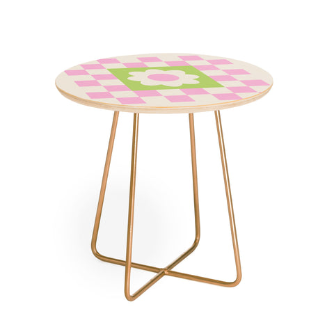Grace Flower Power I Round Side Table