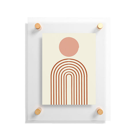 Grace Full moon rainbow Floating Acrylic Print