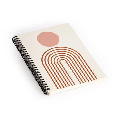 Grace Full moon rainbow Spiral Notebook