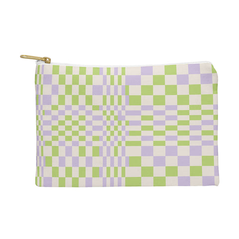 Grace Happy Colorful Checkered Pattern Pouch