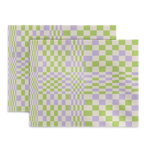 Grace Happy Colorful Checkered Pattern Placemat