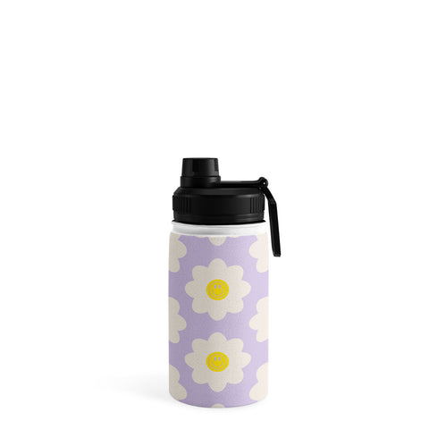 Grace Happy Flower Retro Pattern Water Bottle