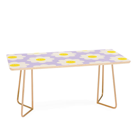 Grace Happy Flower Retro Pattern Coffee Table