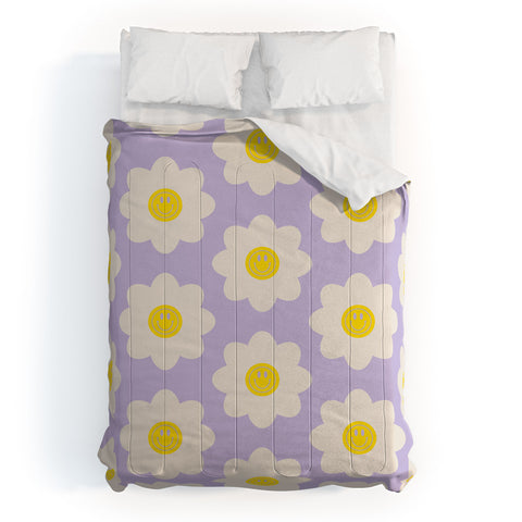 Grace Happy Flower Retro Pattern Comforter