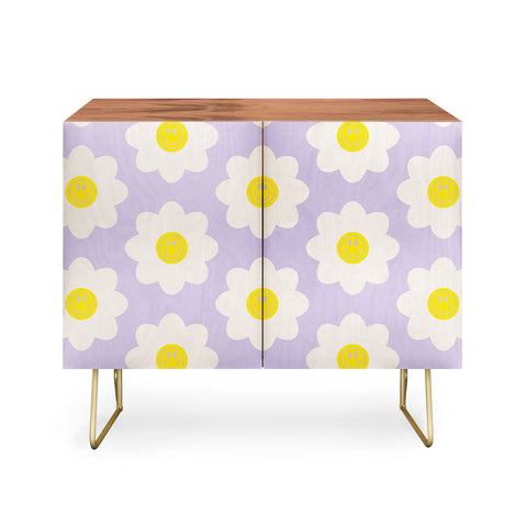 Grace Happy Flower Retro Pattern Credenza
