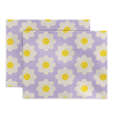 Grace Happy Flower Retro Pattern Placemat