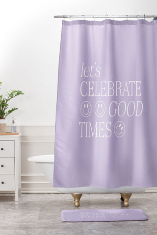 Grace Lets celebrate good times Shower Curtain And Mat