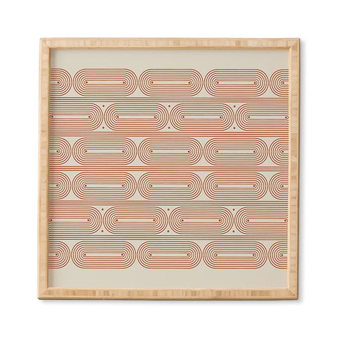 Grace Mid Century Grace Pattern Framed Wall Art