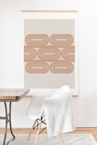 Grace Mid Century Grace Pattern Art Print And Hanger