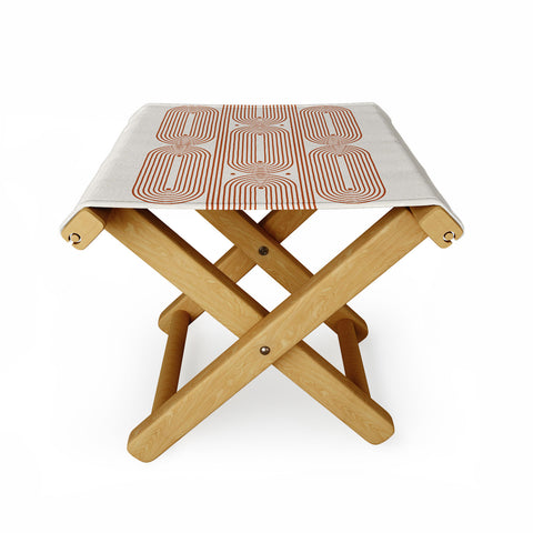 Grace Mid Century Grace Pattern Folding Stool