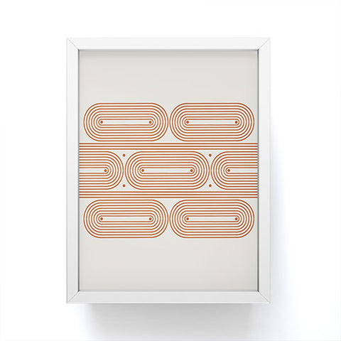 Grace Mid Century Grace Pattern Framed Mini Art Print