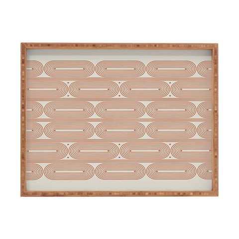 Grace Mid Century Grace Pattern Rectangular Tray