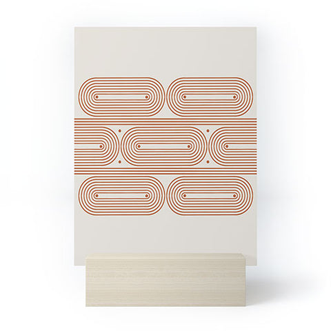 Grace Mid Century Grace Pattern Mini Art Print