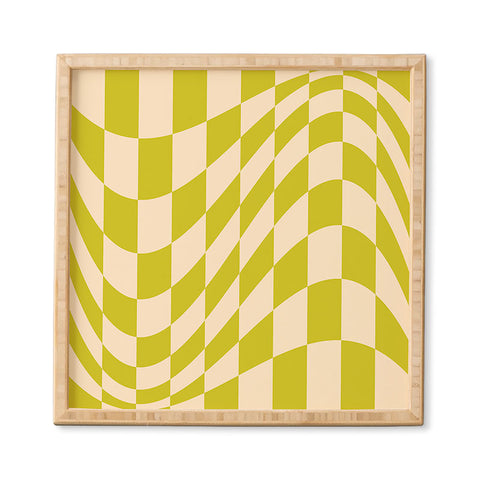 Grace Modern twenties green pattern Framed Wall Art