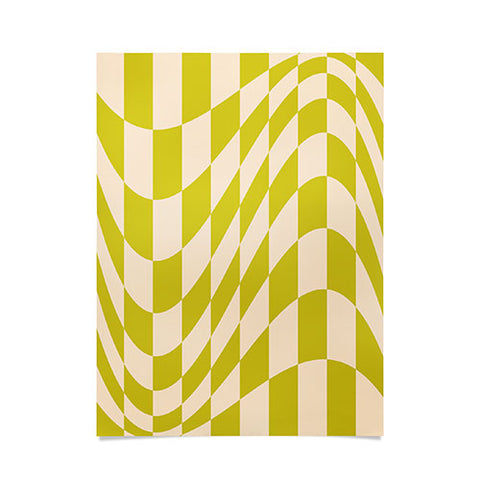 Grace Modern twenties green pattern Poster
