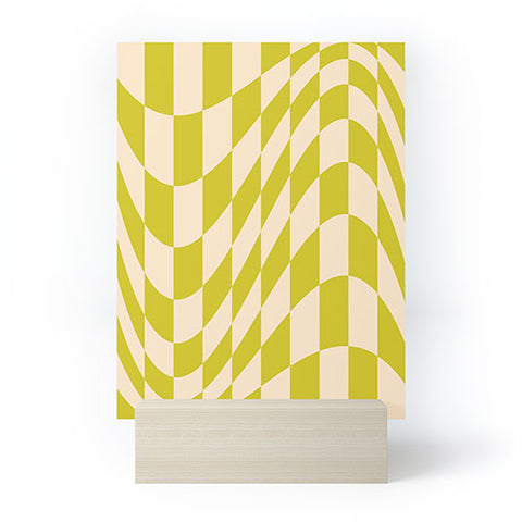 Grace Modern twenties green pattern Mini Art Print