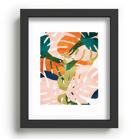 Grace Monstera Recessed Framing Rectangle