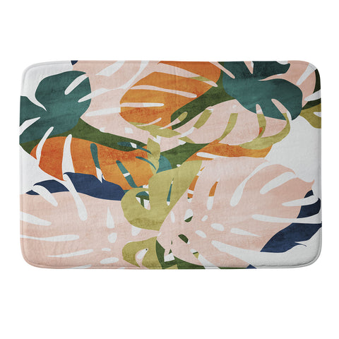 Grace Monstera Memory Foam Bath Mat