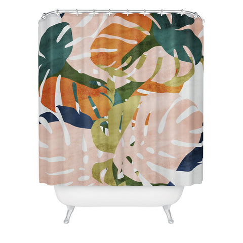Grace Monstera Shower Curtain