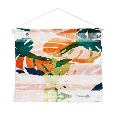 Grace Monstera Wall Hanging Landscape