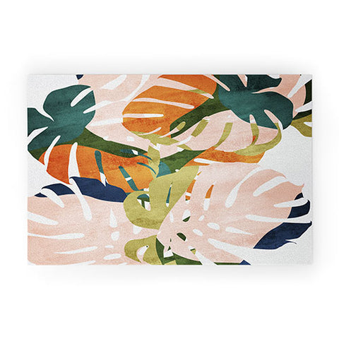Grace Monstera Welcome Mat