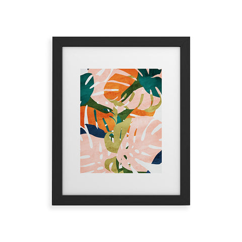 Grace Monstera Framed Art Print