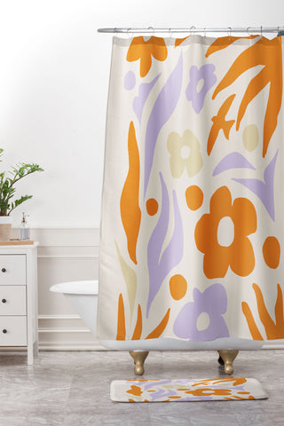 Grace Nature vibes II Shower Curtain And Mat