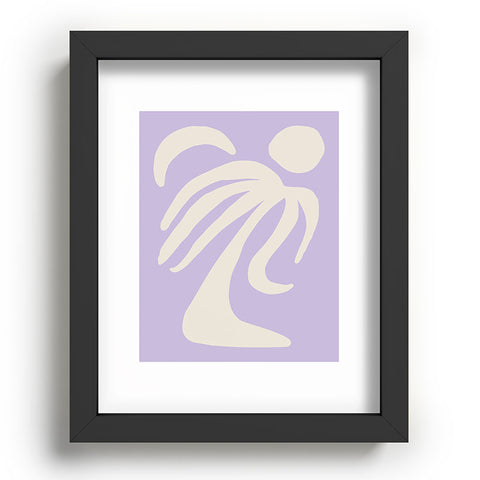 Grace Palm Lilac Recessed Framing Rectangle