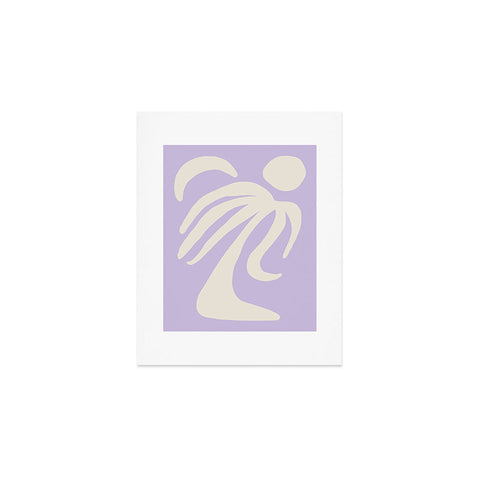 Grace Palm Lilac Art Print