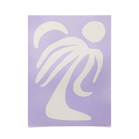Grace Palm Lilac Poster