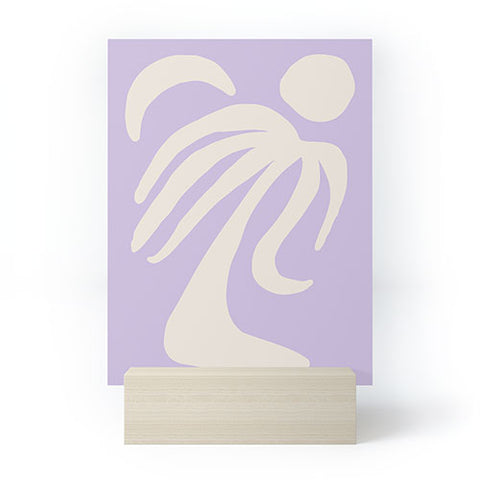Grace Palm Lilac Mini Art Print