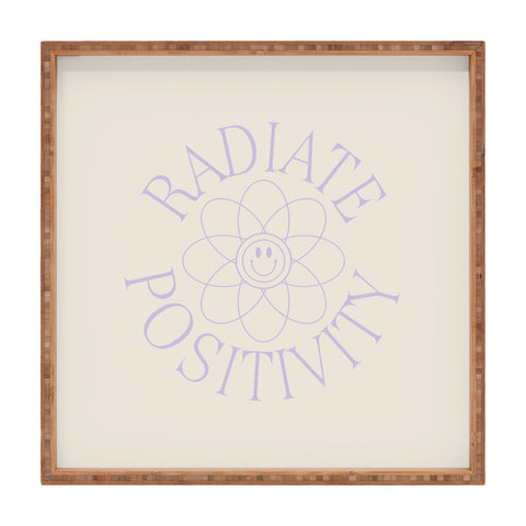 Grace Radiate Positivity I Square Tray
