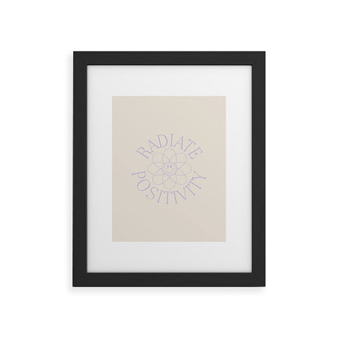 Grace Radiate Positivity I Framed Art Print