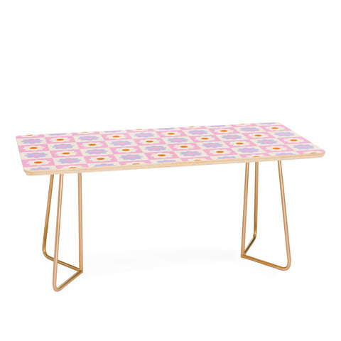 Grace Retro Flower Pattern II Coffee Table