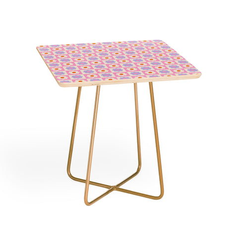 Grace Retro Flower Pattern II Side Table