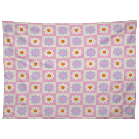 Grace Retro Flower Pattern II Tapestry
