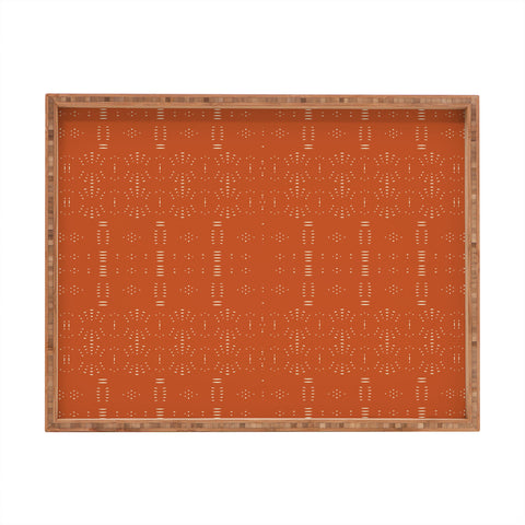 Grace Saona Pattern Terracota Rectangular Tray