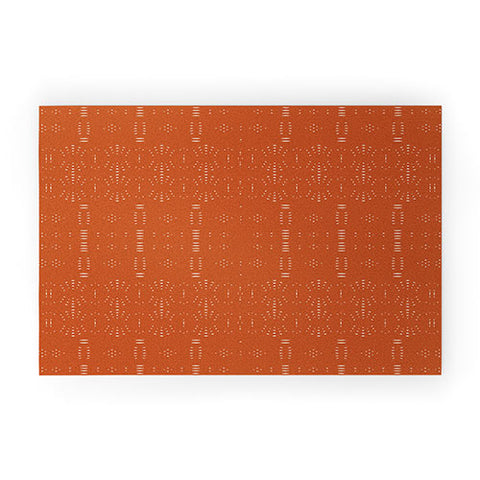 Grace Saona Pattern Terracota Welcome Mat