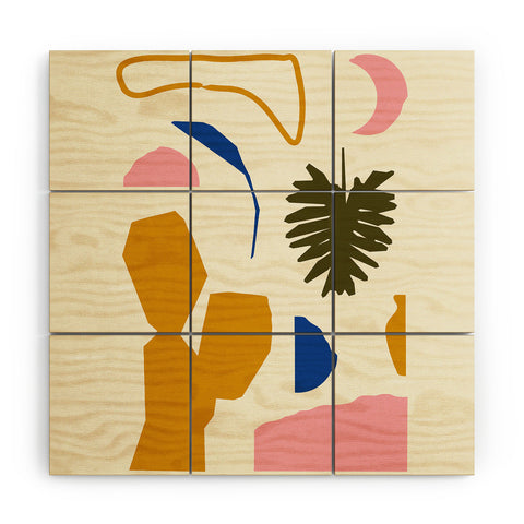 Grace Simple Garden Wood Wall Mural